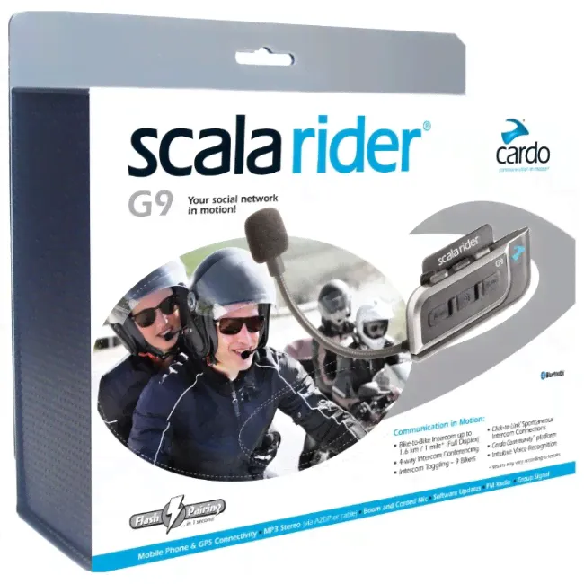 Cardo Scala Rider G9 - Стерео мотогарнитура на шлем