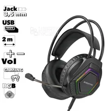 Гарнитура игровая BOROFONE BO105 Thunder 3.5 мм+USB, накладная, 2м (черный)
